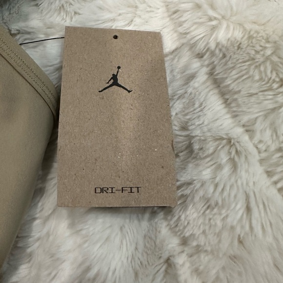 NWT Tan Medium Nike SportsBra from the Jordan Collection with unique straps - Picture 9 of 10